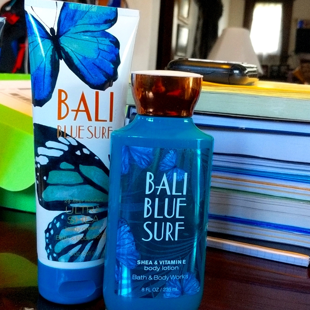 Body lotion and body cream.